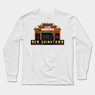 1940s New Chinatown Los Angeles California Long Sleeve T-Shirt